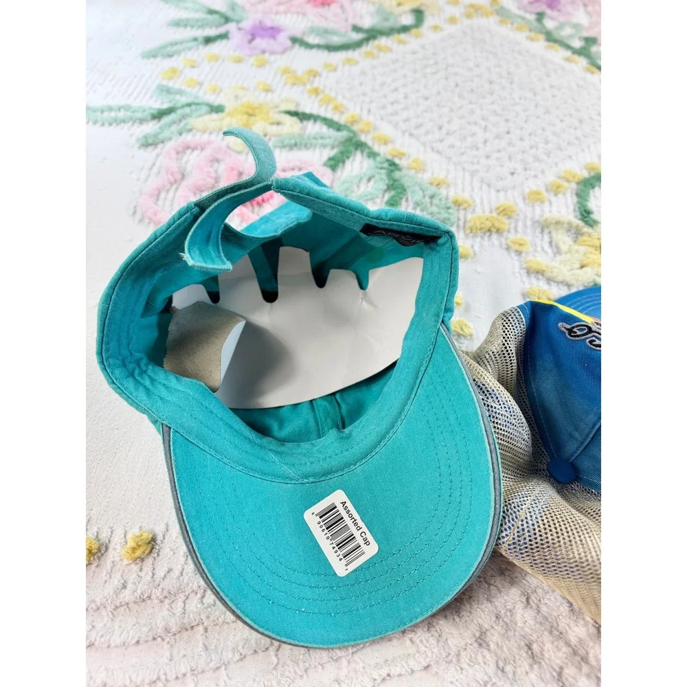 Ford Bronco Trucker Hat and Anvil Teal Cotton Baseball Cap Bundle Set of 2